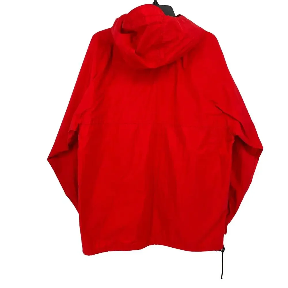 Vintage 80s Descente Red Pullover Windbreaker Jacket Mens Size 1 Medium